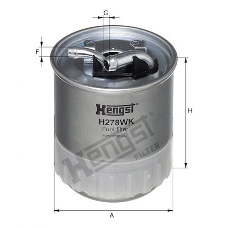 Hengst Fuel Filter, H278Wk H278WK